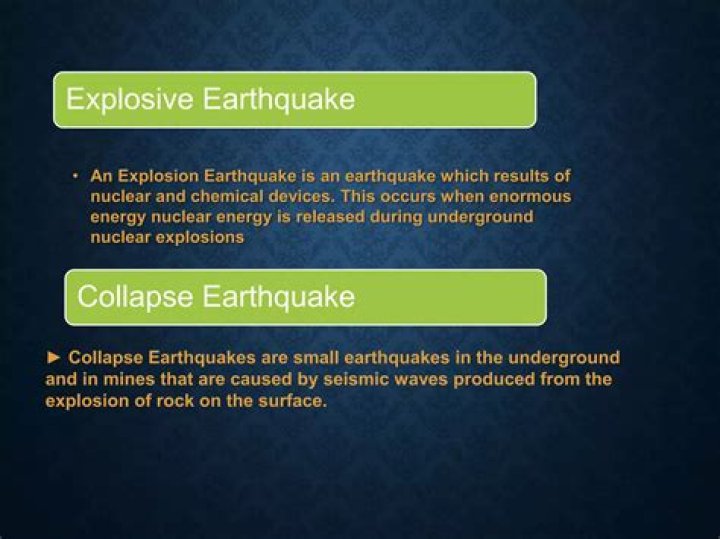 Are produced by earthquake?