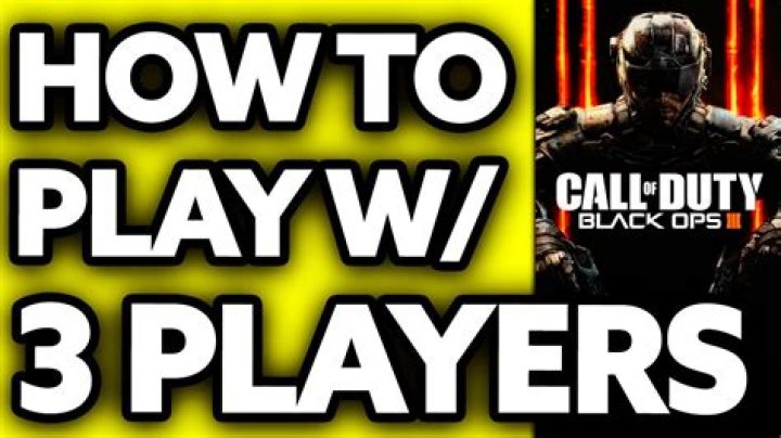 Can 3 players play Black Ops 3?