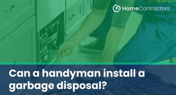 Can a handyman install a garbage disposal?