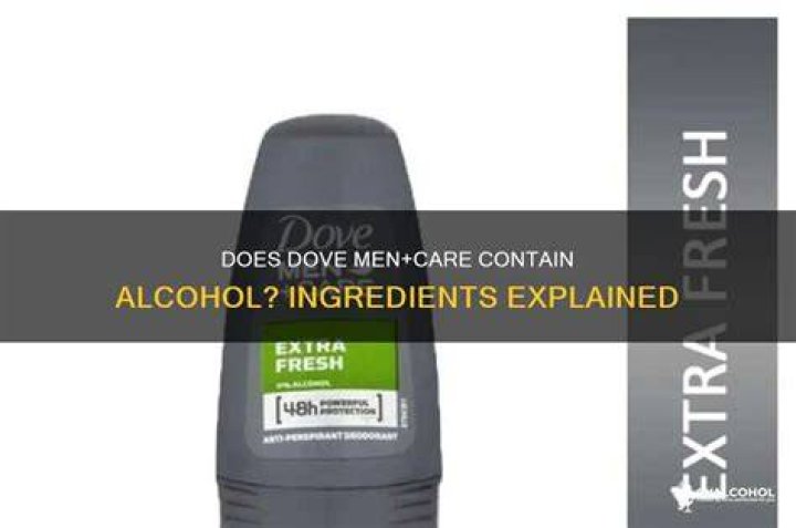 Does Dove products contain alcohol?