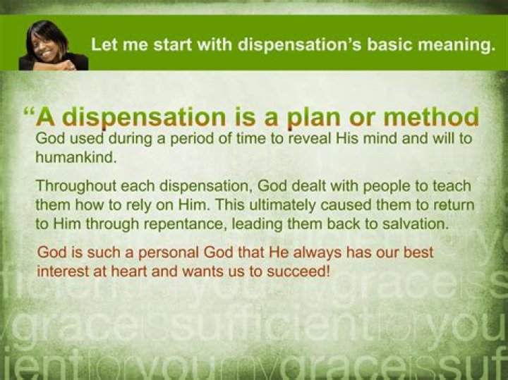 Does the bible mention dispensations?
