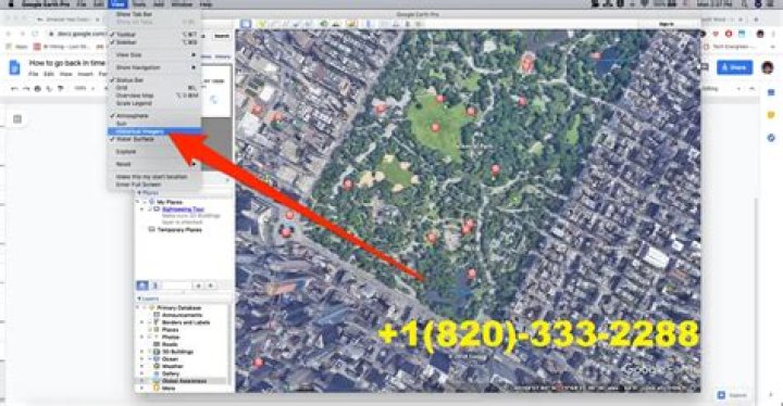 How do I change the image date on Google Maps?