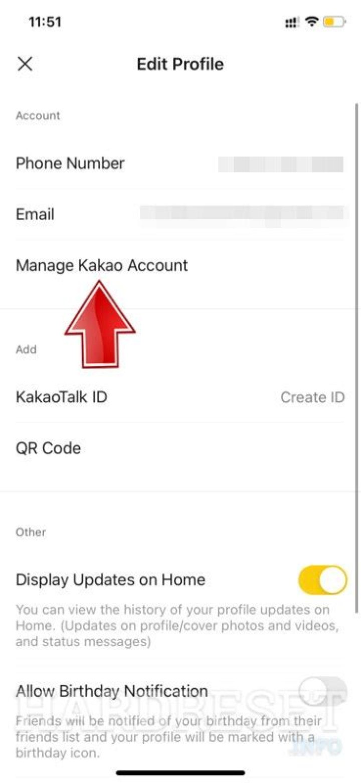 How do I share my KakaoTalk profile?