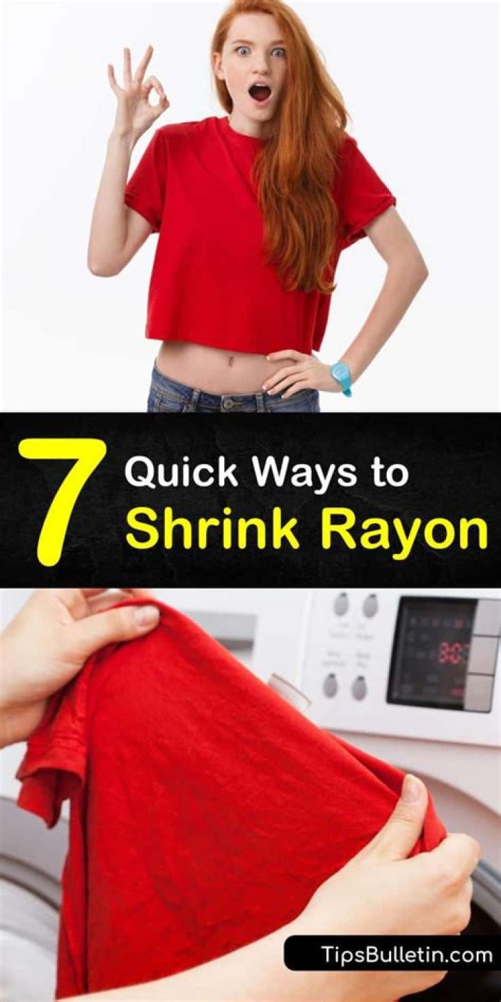 How do you shrink rayon and spandex?
