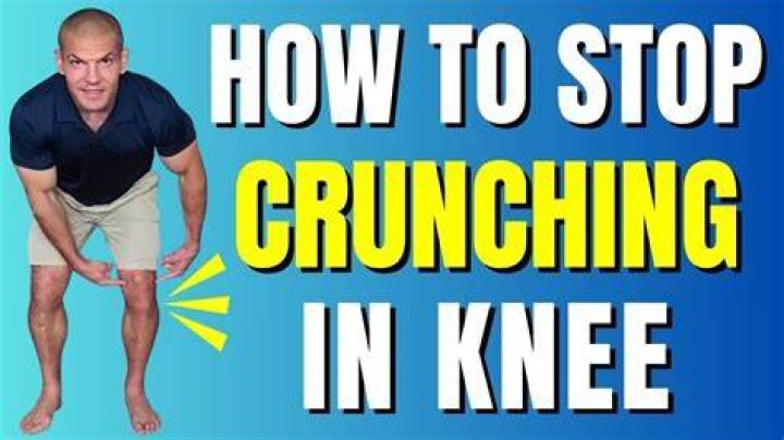 How to stop crunching knees?
