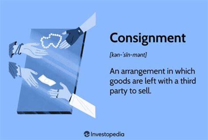 In consignment what does it mean?