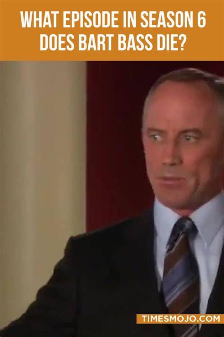 Is Bart Bass really dead?