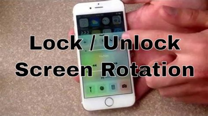 On iphone how to unlock screen rotation?