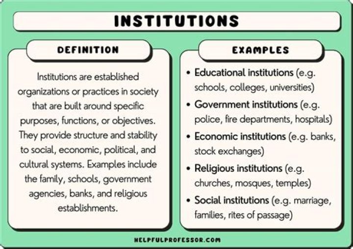 What does institution mean for college?