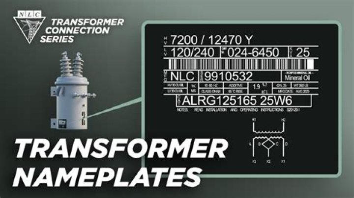 What is on a transformer nameplate?