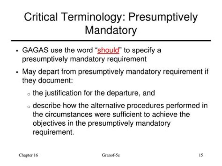 What language indicates a presumptively mandatory requirement?