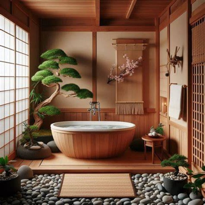 Why are Japanese baths green?